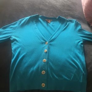 Tory Burch Logo Button Cardigan